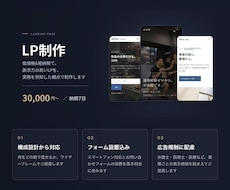 低価格&短納期で訴求力の高いLPを制作します イメージ1