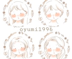 シンプルな似顔絵、アイコンをお描きします