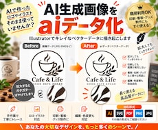 AI生成ロゴ・画像をトレースし、aiデータ化します イメージ1