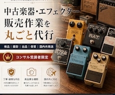 コンサル受講者限定| 楽器販売を丸ごと代行します イメージ1