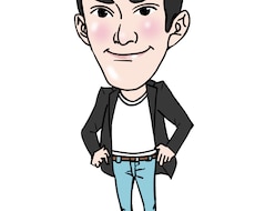 写真から明るい似顔絵を描かせていただきます イメージ1