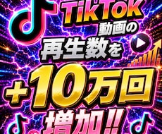 TikTok再生数10万回増やします イメージ1