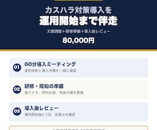 医療・介護のカスハラ対策導入を伴走します 文書調整・研修準備・導入後レビューまで支援