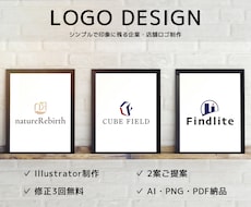 シンプルで印象に残る企業・店舗ロゴを制作しますます イメージ1