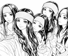 アニメ風な似顔絵を描きます SNSアイコン・グッズなど、用途に合わせたオリジナルイラスト