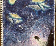 幻想的な世界を手描きのボールペンイラストにします イメージ1