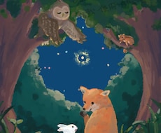 表紙やサムネイルに！絵本のような一枚絵を描きます イメージ1