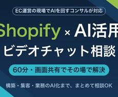 ShopifyとAI活用の相談にのります イメージ1