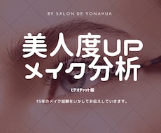 パーソナルな【顔分析レッスン＆カルテ作成】致します オンライン完結型！7万人のメイク経験で満足感ある充実した内容