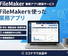 既存FileMakerの修正・機能追加行います イメージ1