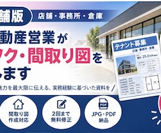 不動産営業が店舗・事務所・倉庫マイソクを作成します イメージ1