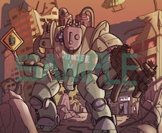 ロボット、ポップな人物ミリタリー系イラスト描きます イメージ1