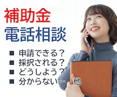補助金申請全般、電話で相談できます イメージ1