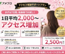 アメブロのアクセス数を増加させます イメージ1