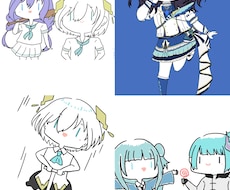 スタンプ、グッズ向けのSDイラスト描きます イメージ1
