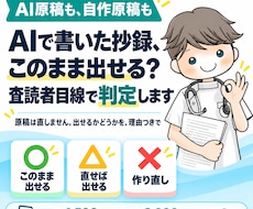 AIで書いた抄録を査読者目線で判定します イメージ1