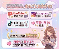 SNS用の動画編集承ります イメージ1