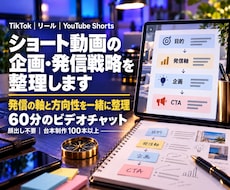 ショート動画の企画・発信戦略を整理します イメージ1