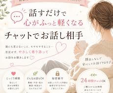 あなたのお話をゆっくりチャットでお聴きします イメージ1