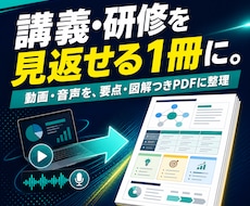講義・研修をすぐ見返せる復習ガイドPDFにします イメージ1