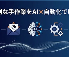 面倒な手作業をAI×自動化で解決しますます GAS/Python対応◎現場目線で本当に使える仕組を制作