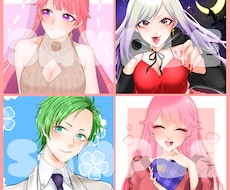 SNSで使えるアイコン用イラストをお描きします イメージ1