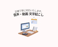 音声や動画の文字起こしを丁寧に代行します イメージ1