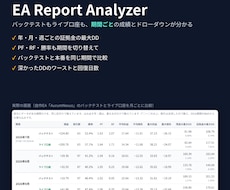 MT4/MT5のEA成績を期間別に分析します 期間ごとの証拠金DD｜EA Report Analyzer