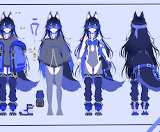 キャラクターのデザイン画をおかきします イメージ1
