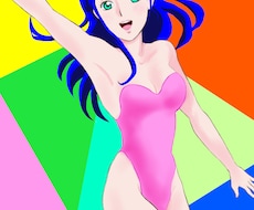 女の子の（漫画・アニメ風）描きます イメージ1