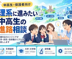 理系に進みたい中高生の進路相談に乗ります イメージ1
