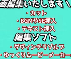 動画編集たまわります イメージ1