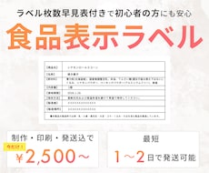 マルシェやイベント向けの食品表示ラベルを制作します ラベル枚数早見表付きで初心者の方にも安心｜夏限定 ¥2500