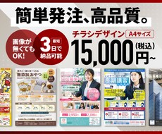 A4チラシデザインいたします イメージ1