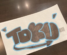 タギングオリジナルステッカー、画像作ります イメージ1