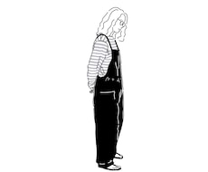 モノクロ似顔絵描きます いただいたお写真を元にイラストに仕上げます♩
