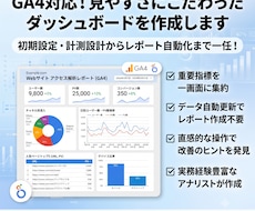見やすいGA4ダッシュボードを構築します 毎日のアクセス解析を自動化！見やすいレポートを作成