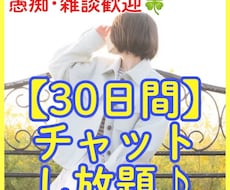 30日間チャットでお話相手になります イメージ1