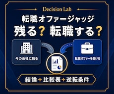 現職と転職オファーを数字で比較します イメージ1