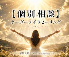 個別相談（カスタムメニュー）のヒーリングをします 既存メニューに無い組み合わせ・メニュー・その他個別の悩みに。