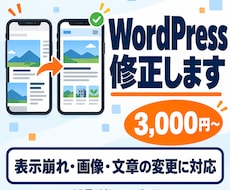 WordPressの表示崩れ・修正に対応します イメージ1