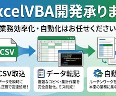 ExcelVBAのツール開発できます イメージ1