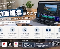 YouTube・SNS向けの動画を丁寧に編集します イメージ1
