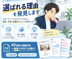 口コミから「選ばれる理由」を分析します イメージ1