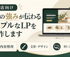 お店の強みが伝わるシンプルなLPを制作します イメージ1