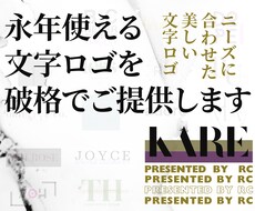 シンプルで印象に残る文字ロゴを作ります イメージ1