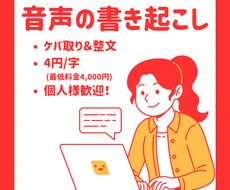音声をテキストに書き起こし、整えます イメージ1