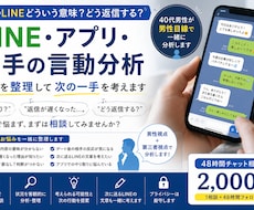 LINEや相手の言動を男性目線で一緒に分析します イメージ1