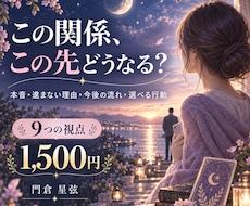 あの人の本音と二人の今後をタロットで総合鑑定します イメージ1
