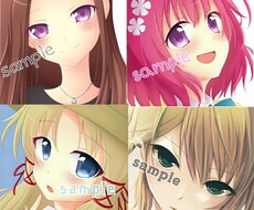 似顔絵・アイコンを描きます。